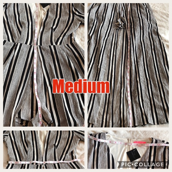 HOST PICK ❤️❤️ NWT-Black & Ivory Romper Maxi - Picture 6 of 7